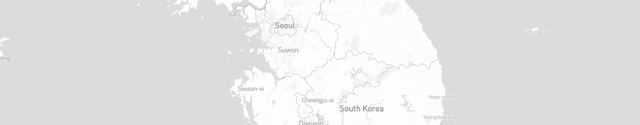 Mapa de Coreia do Sul